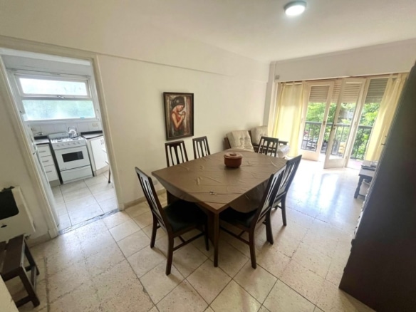 Departamento en alquiler temporario 3 ambientes para 6 con cochera - Plaza Colón
