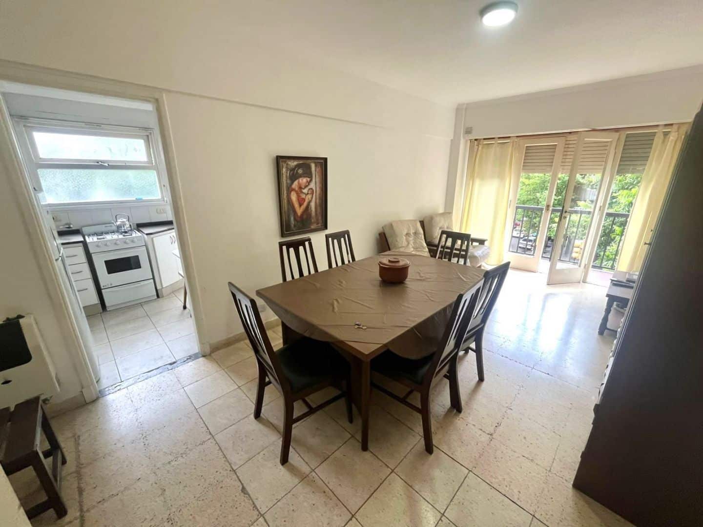 Departamento en alquiler temporario 3 ambientes para 6 con cochera - Plaza Colón