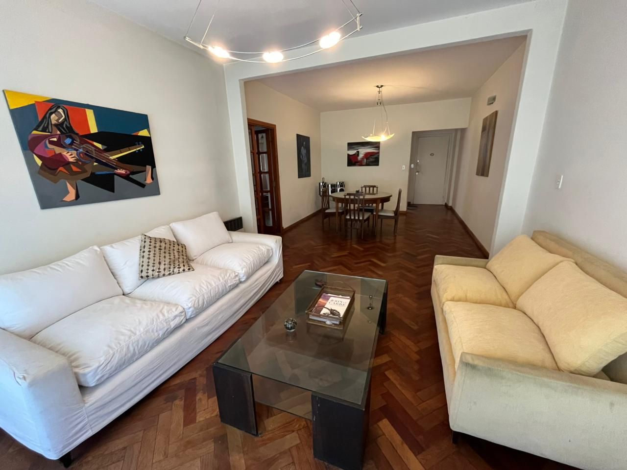 Departamento en alquiler temporario 3 ambientes para 4 con cochera - Plaza Colón