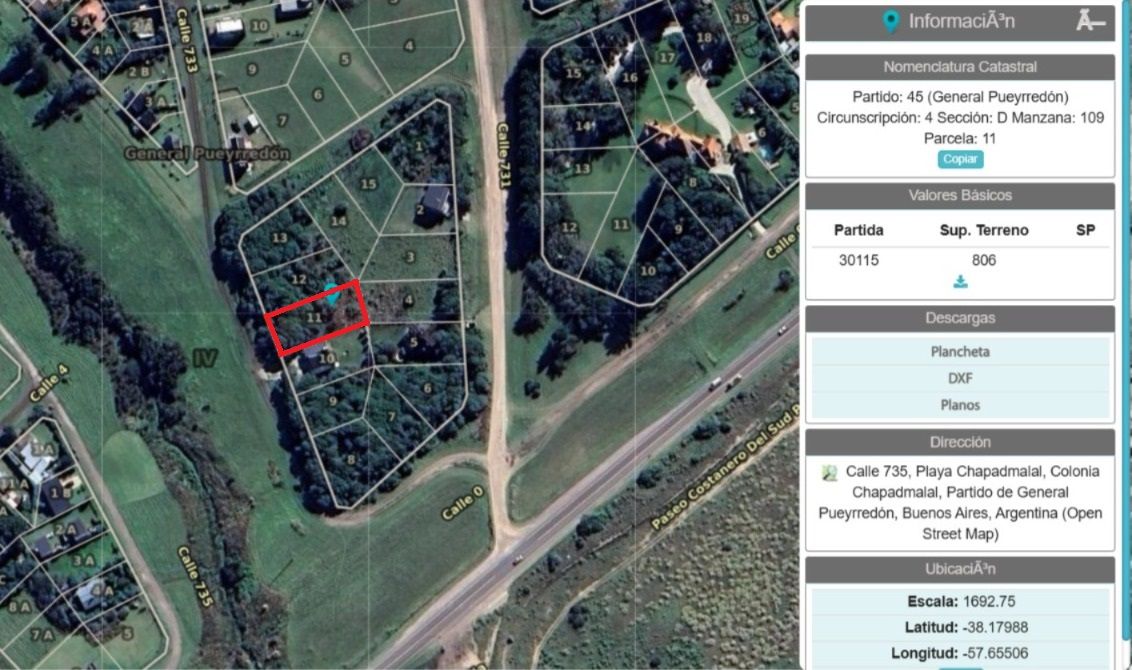 Terreno en venta de 820 m² frente al arroyo - Playa Paradise