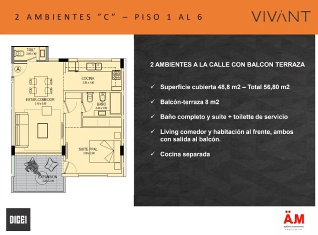 Departamento en venta 3 ambientes a estrenar en pozo - Parque Luro - foto 4