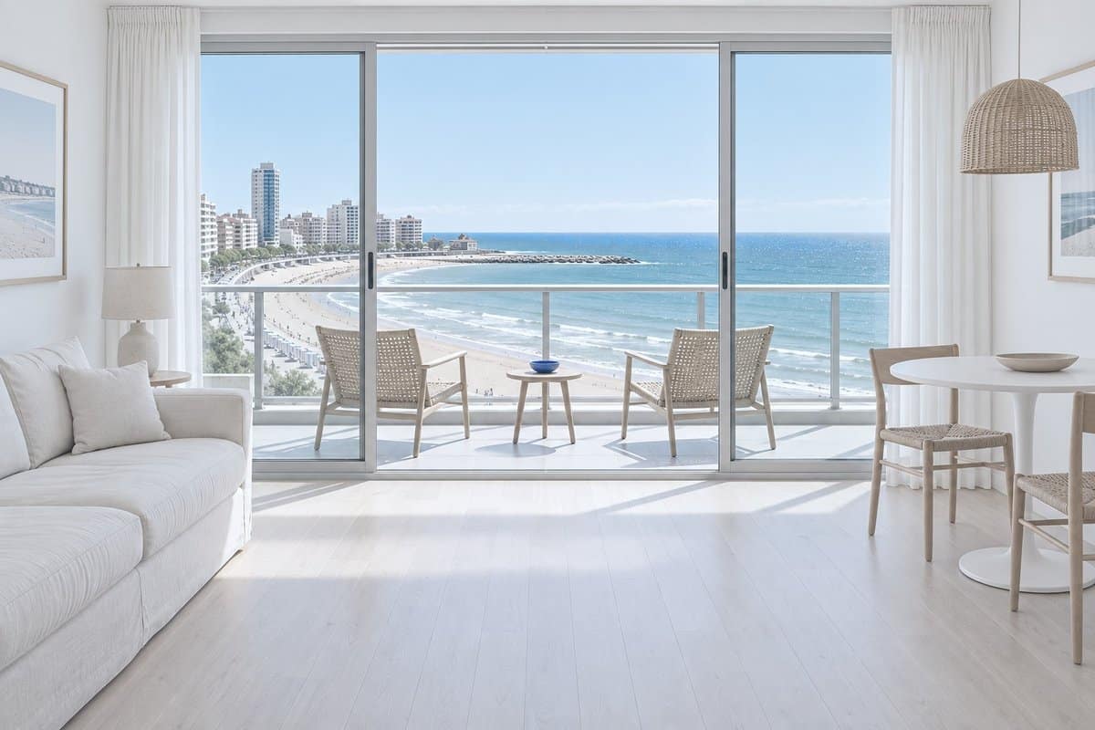 Departamento con vista al mar en alquiler temporario en Mar del Plata