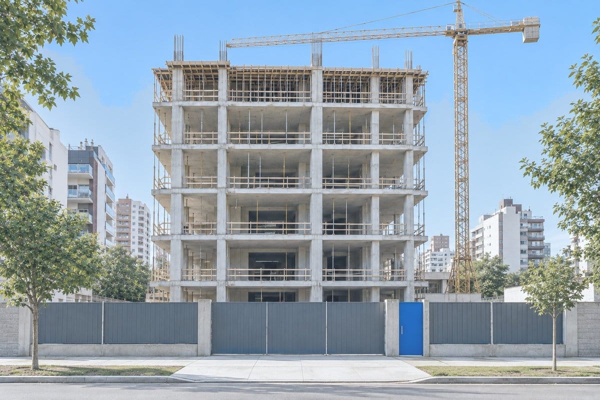 Edificio en construcción en Mar del Plata