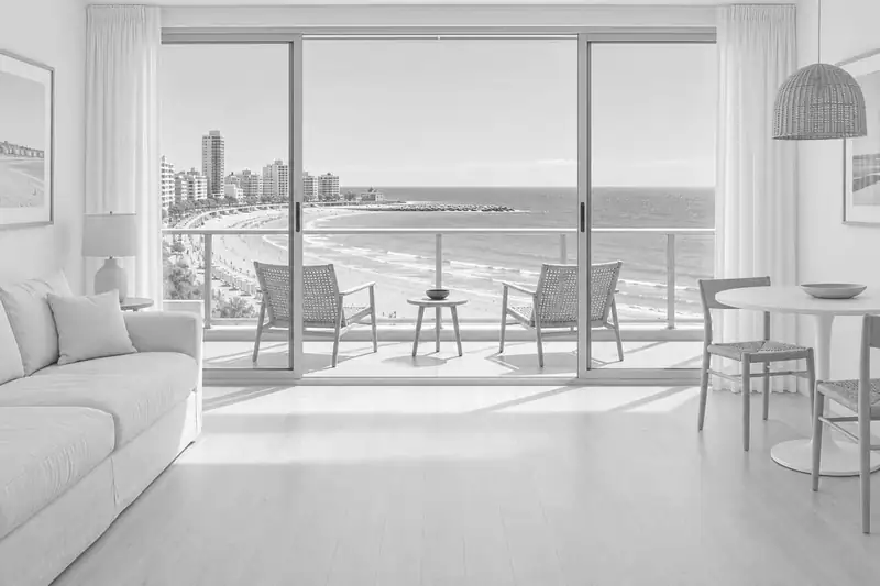 Departamento con vista al mar en alquiler temporario en Mar del Plata